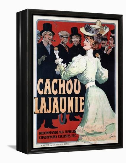 Cachou Lajaunie. Recommandé Aux Fumeurs Chauffeurs Cyclistes Etc, C. 1890-Francisco Tamagno-Framed Premier Image Canvas