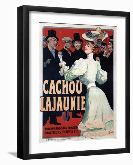 Cachou Lajaunie. Recommandé Aux Fumeurs Chauffeurs Cyclistes Etc, C. 1890-Francisco Tamagno-Framed Giclee Print