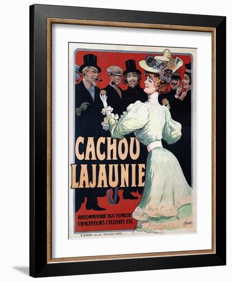 Cachou Lajaunie. Recommandé Aux Fumeurs Chauffeurs Cyclistes Etc, C. 1890-Francisco Tamagno-Framed Giclee Print