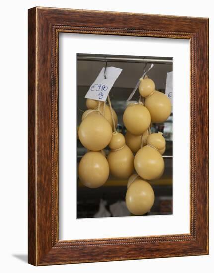 Caciocavallo Cheese for Sale in a Market in Martina Franca, Puglia, Italy, Europe-Martin-Framed Photographic Print