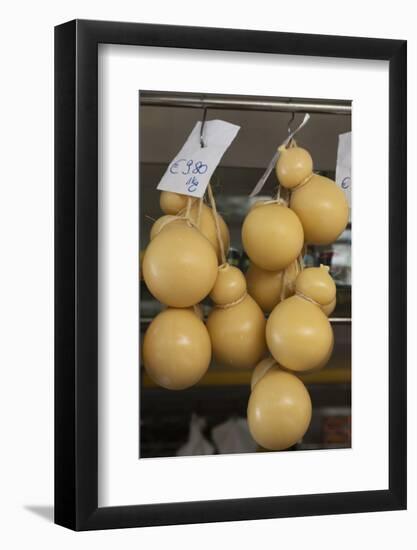 Caciocavallo Cheese for Sale in a Market in Martina Franca, Puglia, Italy, Europe-Martin-Framed Photographic Print