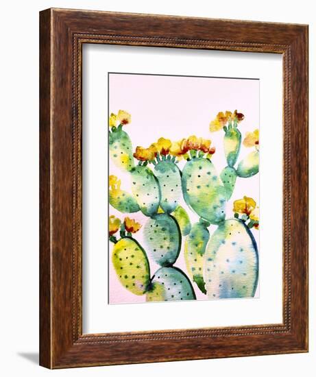 Cactus 1-Boho Hue Studio-Framed Premium Giclee Print