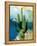 Cactus Abstract-Sisa Jasper-Framed Stretched Canvas