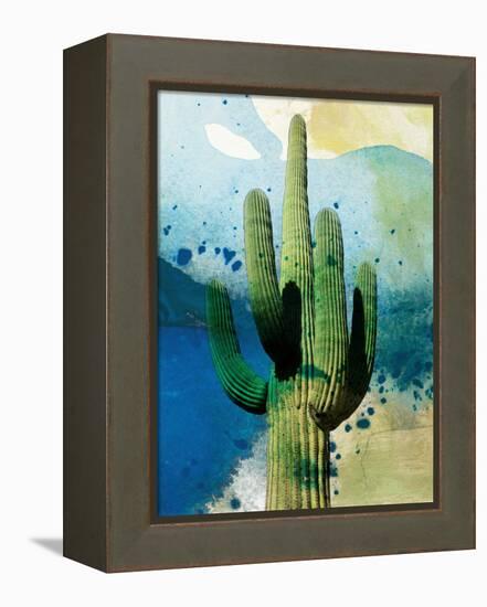 Cactus Abstract-Sisa Jasper-Framed Stretched Canvas