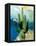 Cactus Abstract-Sisa Jasper-Framed Stretched Canvas