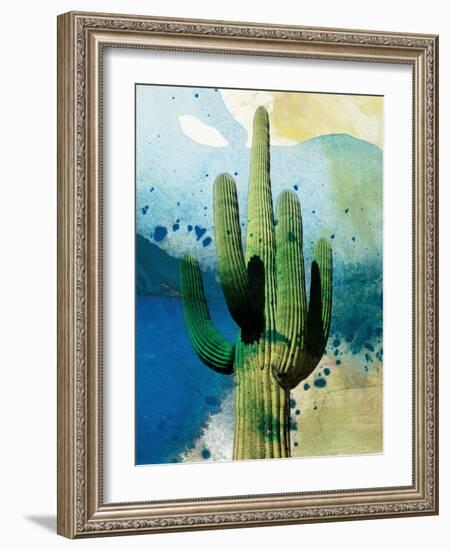 Cactus Abstract-Sisa Jasper-Framed Art Print