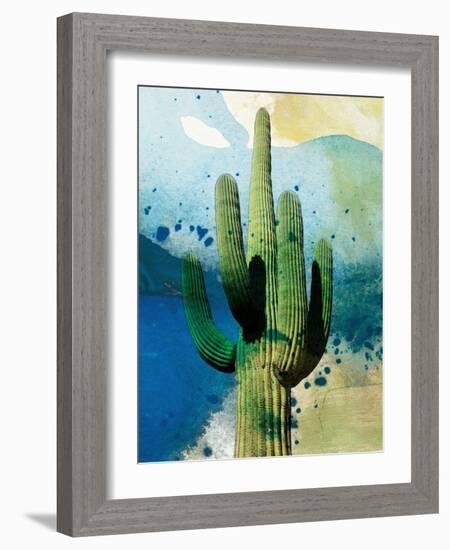 Cactus Abstract-Sisa Jasper-Framed Art Print