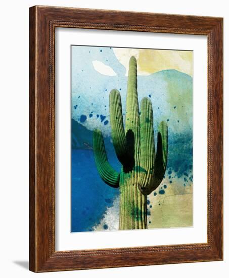 Cactus Abstract-Sisa Jasper-Framed Art Print