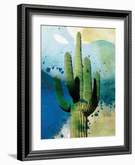 Cactus Abstract-Sisa Jasper-Framed Art Print