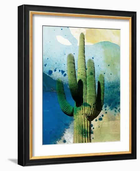 Cactus Abstract-Sisa Jasper-Framed Art Print