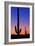 Cactus and Moon-Lantern Press-Framed Premium Giclee Print