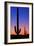 Cactus and Moon-Lantern Press-Framed Premium Giclee Print