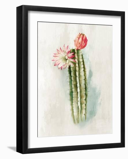 Cactus Bloom I-Alex Black-Framed Art Print