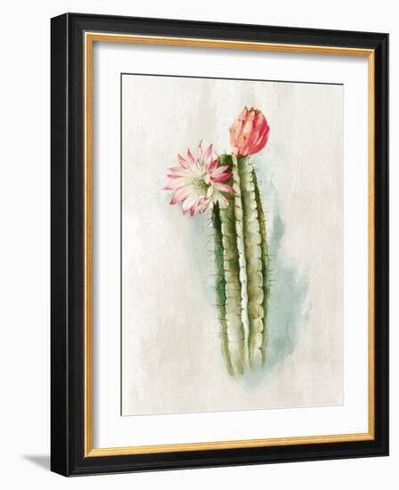 Cactus Bloom I-Alex Black-Framed Art Print