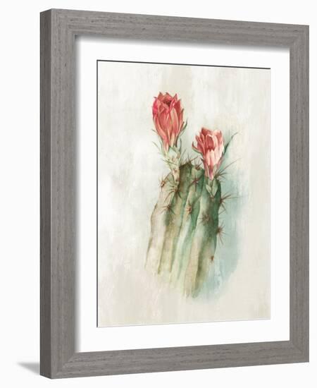 Cactus Bloom II-Alex Black-Framed Art Print