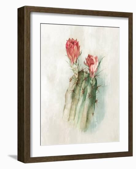 Cactus Bloom II-Alex Black-Framed Art Print