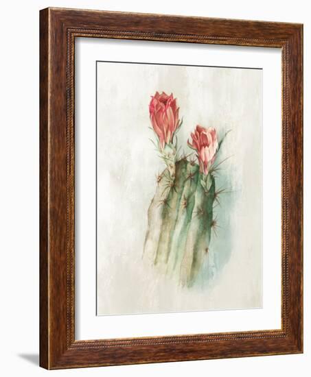 Cactus Bloom II-Alex Black-Framed Art Print