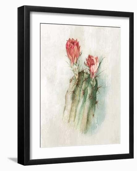 Cactus Bloom II-Alex Black-Framed Art Print