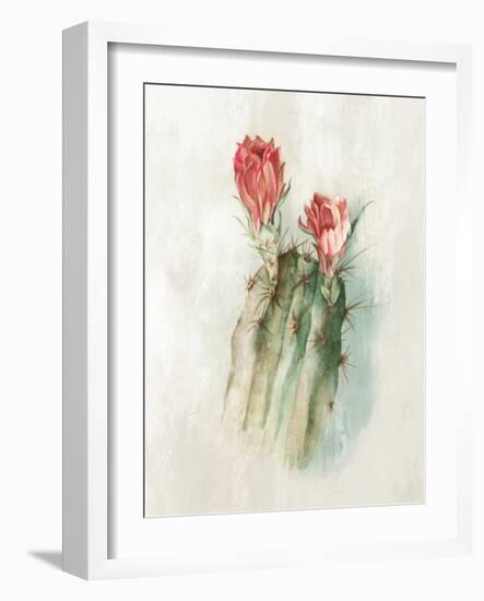 Cactus Bloom II-Alex Black-Framed Art Print