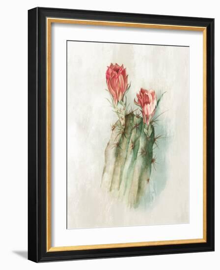 Cactus Bloom II-Alex Black-Framed Art Print