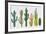 Cactus Collection in Vector Illustration-Roberto Chicano-Framed Giclee Print