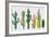 Cactus Collection in Vector Illustration-Roberto Chicano-Framed Giclee Print