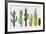 Cactus Collection in Vector Illustration-Roberto Chicano-Framed Giclee Print