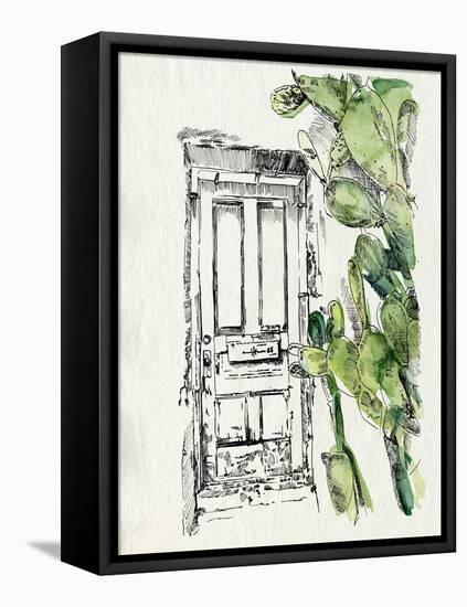 Cactus Door II-Jennifer Parker-Framed Stretched Canvas