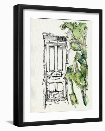 Cactus Door II-Jennifer Parker-Framed Art Print