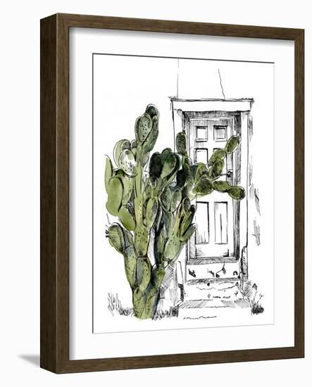 Cactus Door III-Jennifer Parker-Framed Art Print