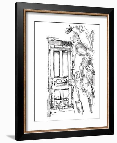 Cactus Door VI-Jennifer Parker-Framed Art Print