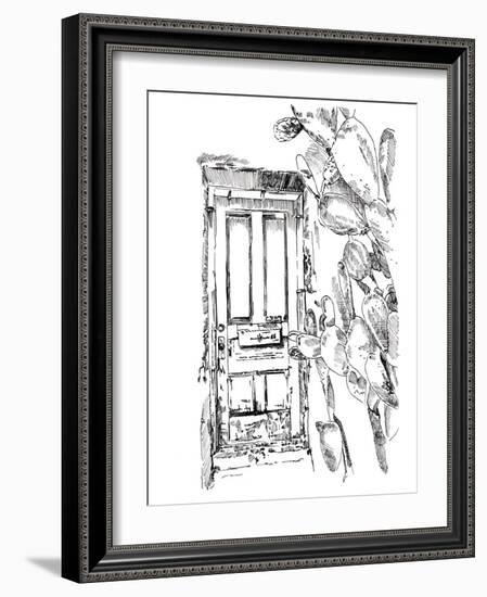 Cactus Door VI-Jennifer Parker-Framed Art Print