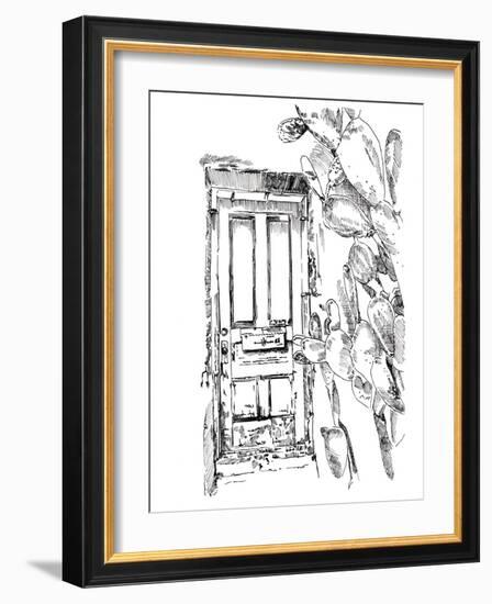 Cactus Door VI-Jennifer Parker-Framed Art Print