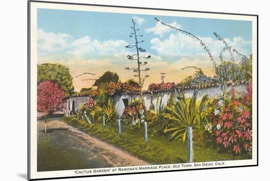 Cactus Garden, Old Town, San Diego, California-null-Mounted Art Print