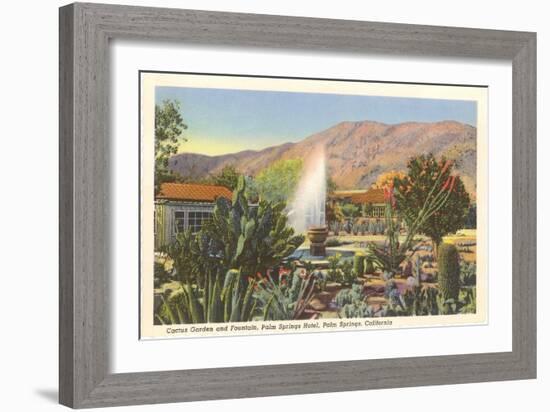 Cactus Garden, Palm Springs, California-null-Framed Premium Giclee Print