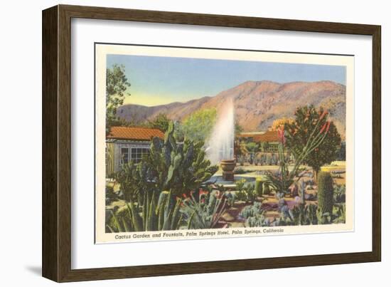 Cactus Garden, Palm Springs, California-null-Framed Premium Giclee Print