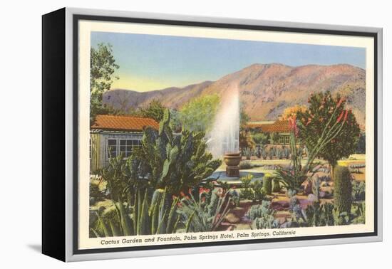 Cactus Garden, Palm Springs, California-null-Framed Stretched Canvas