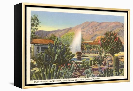 Cactus Garden, Palm Springs, California-null-Framed Stretched Canvas