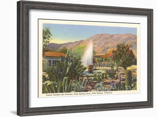 Cactus Garden, Palm Springs, California-null-Framed Art Print