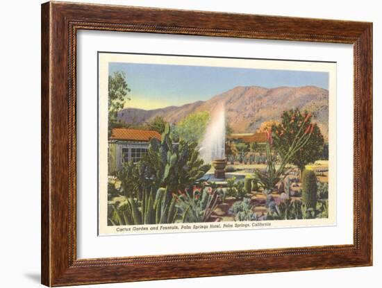 Cactus Garden, Palm Springs, California-null-Framed Art Print