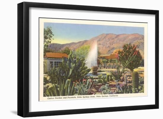 Cactus Garden, Palm Springs, California-null-Framed Art Print