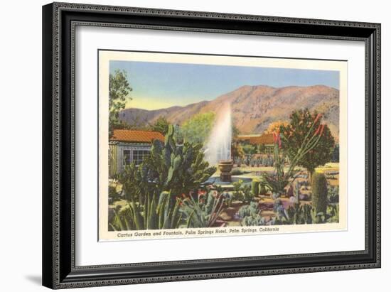 Cactus Garden, Palm Springs, California-null-Framed Art Print