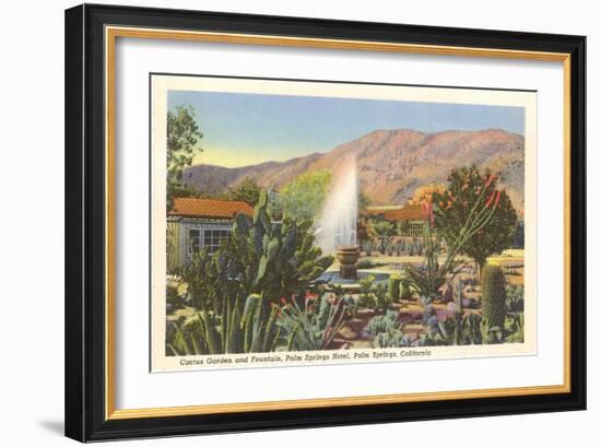 Cactus Garden, Palm Springs, California-null-Framed Art Print