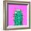 Cactus - Neon Pink Minimal Stillife-Indigo Photo Club-Framed Photographic Print