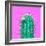 Cactus - Neon Pink Minimal Stillife-Indigo Photo Club-Framed Photographic Print