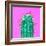 Cactus - Neon Pink Minimal Stillife-Indigo Photo Club-Framed Photographic Print