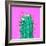 Cactus - Neon Pink Minimal Stillife-Indigo Photo Club-Framed Photographic Print