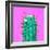 Cactus - Neon Pink Minimal Stillife-Indigo Photo Club-Framed Photographic Print