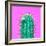 Cactus - Neon Pink Minimal Stillife-Indigo Photo Club-Framed Photographic Print