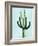 Cactus on Blue IV-Mia Jensen-Framed Art Print